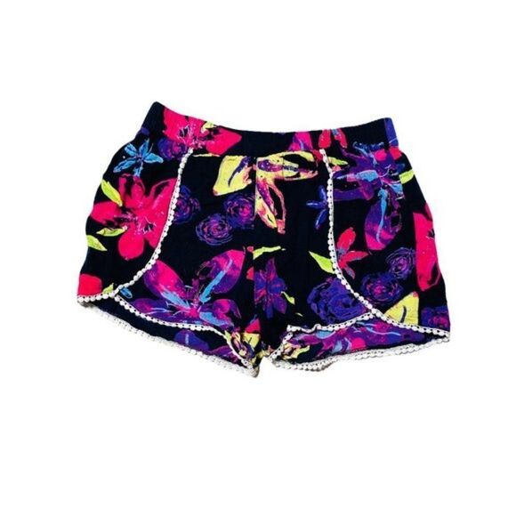 Jessica Simpson Girl's Tropical Print Boho Shorts - Picture 1 of 2
